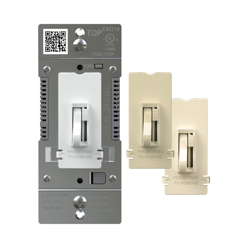Toggle Slide 150W Advanced LED Dimmer, Single-Pole/3-Way