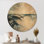 Très grande horloge murale ronde en bois bord de mer - Calm Ocean Horizon Waves Beauty