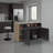 Bari Modern Kitchen Island And Counter Dining Table, Compact Structure With 4 Open Display Shelves, 2-Door Cabinet And, Spacious Dining Prep Table Countertop
