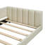 Lit plateforme tapissier grand et simple TG, lit mère et enfant, similicuir-238491996