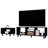 Stylish Living Room In Black Finish: Tv Rack And Coffee Table For Your Decor 2 Ensemble Black: A Cozy Space