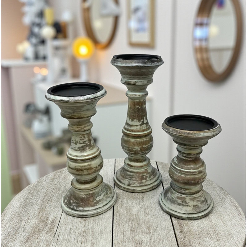 Set of 3 Starlight Pillar Holders