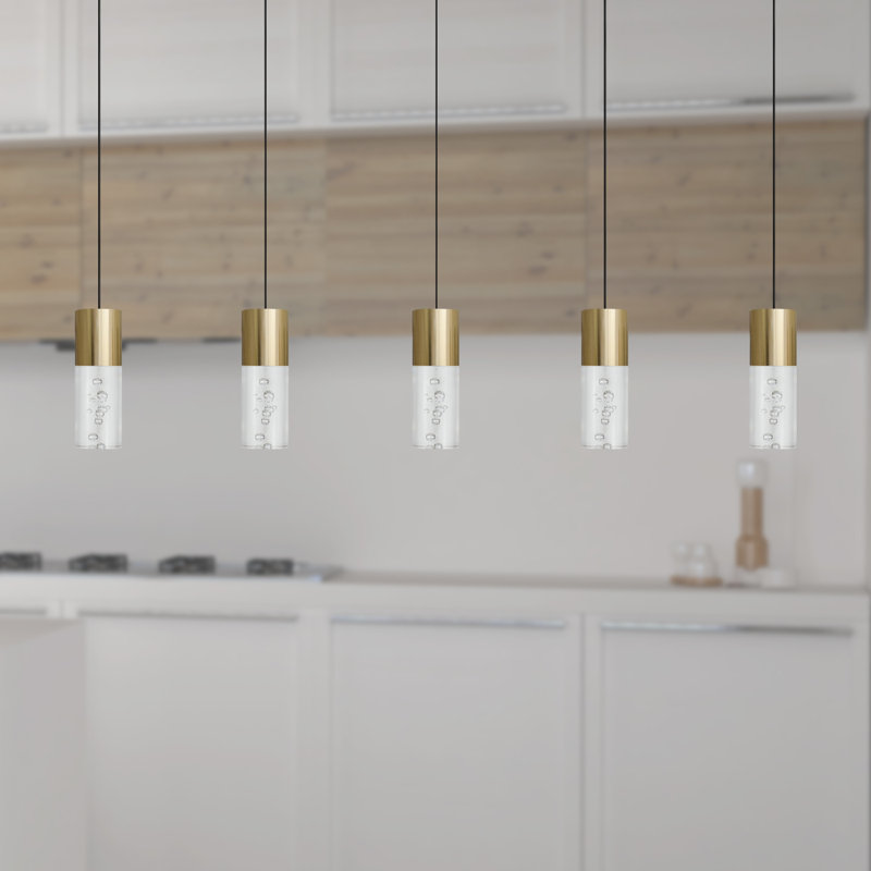 Andromedae 5 - Light Kitchen Island Pendant, Brass