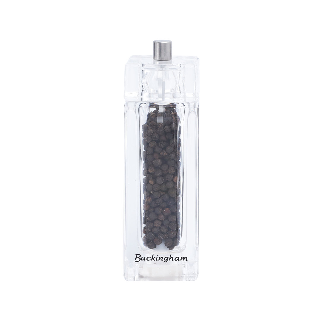 Buckingham Acrylic Salt Pepper Mill Adjustable Spices Grinders Mechanism