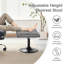 Tabouret de repose-pieds rembourré à hauteur ajustable, tabouret pivotant en cuir de polyuréthane, tabouret de meuble-lavabo sous le bureau et le repose-pieds pour bureau, salon et meuble-lavabo-1857810117
