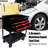 3 Drawers Multifunctional Tool Cart With Wheels And Wooden Top