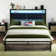 Aydin LED Bed Frame with Drawers and Charging Station