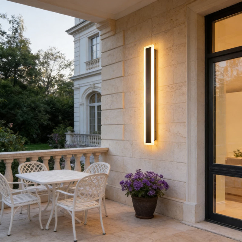 Outdoor Wall Sconce LED Light, 2-Pack IP65 Waterproof Wall Lighting Fixture For Porch, Garage, Garden, And Patio, 3000K Warm White, Modern Minimalist Design