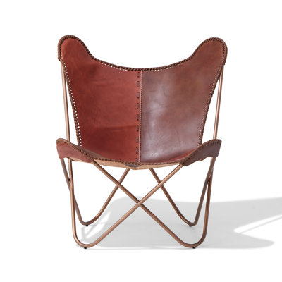 Fauteuil suspendu en cuir Callum