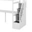 Lit mezzanine simple avec escalier de rangement et bureau