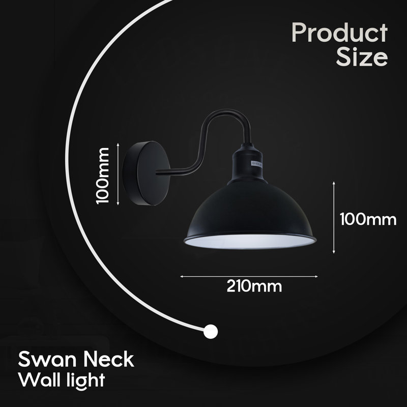 Fosdick Armed Sconce, Black/White
