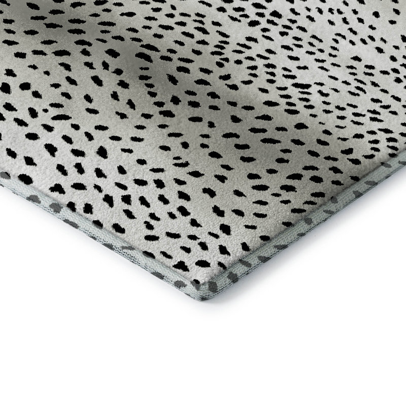 Tapis perle de qualité supérieure lavable à la machine Merilou AMF44, Rond 8 pi