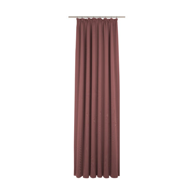 Uni Collection Light 100% Cotton Opaque Pinch Pleat Single Curtain Panel