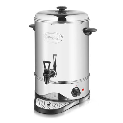 Swan SWU Catering Urn with Automatic Temperature Control, Drip Tray, 2200W, Stainless Steel