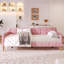 Lit de jour simple tapissier avec 4 pieds de soutien, Rubine (Ancien SKU: N709P266225H)