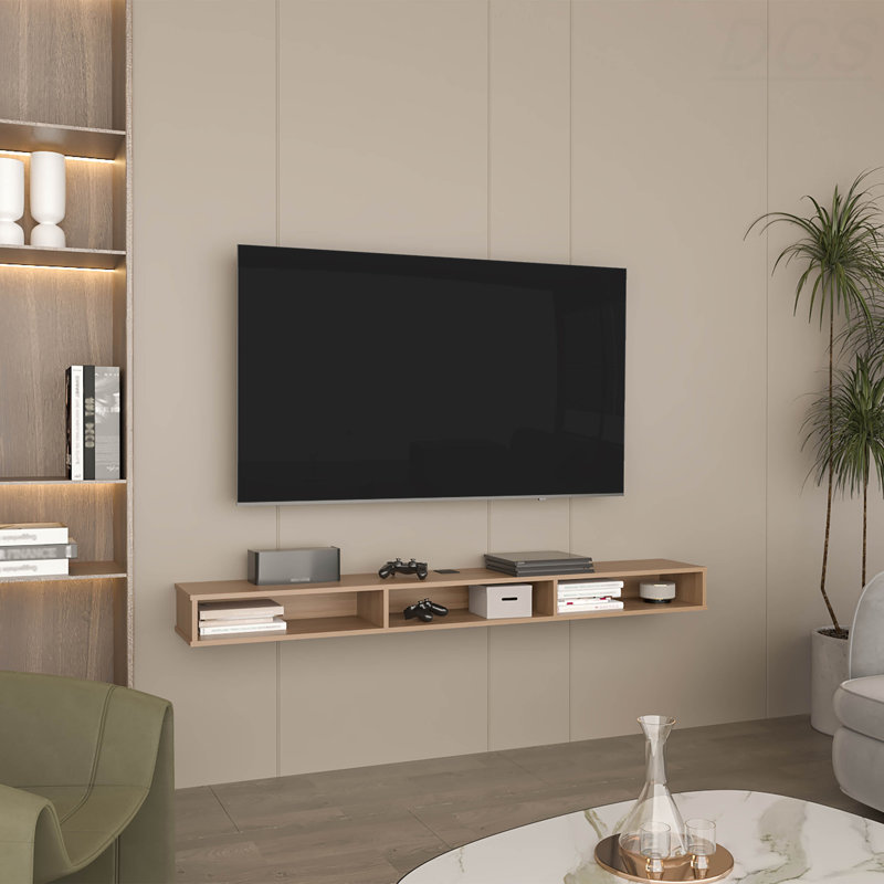 Meuble télé flottant à 3 tablettes de 71 po Luft