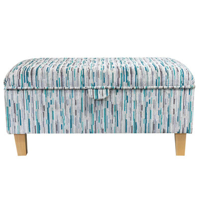 Upholstered Bench with Flip Top