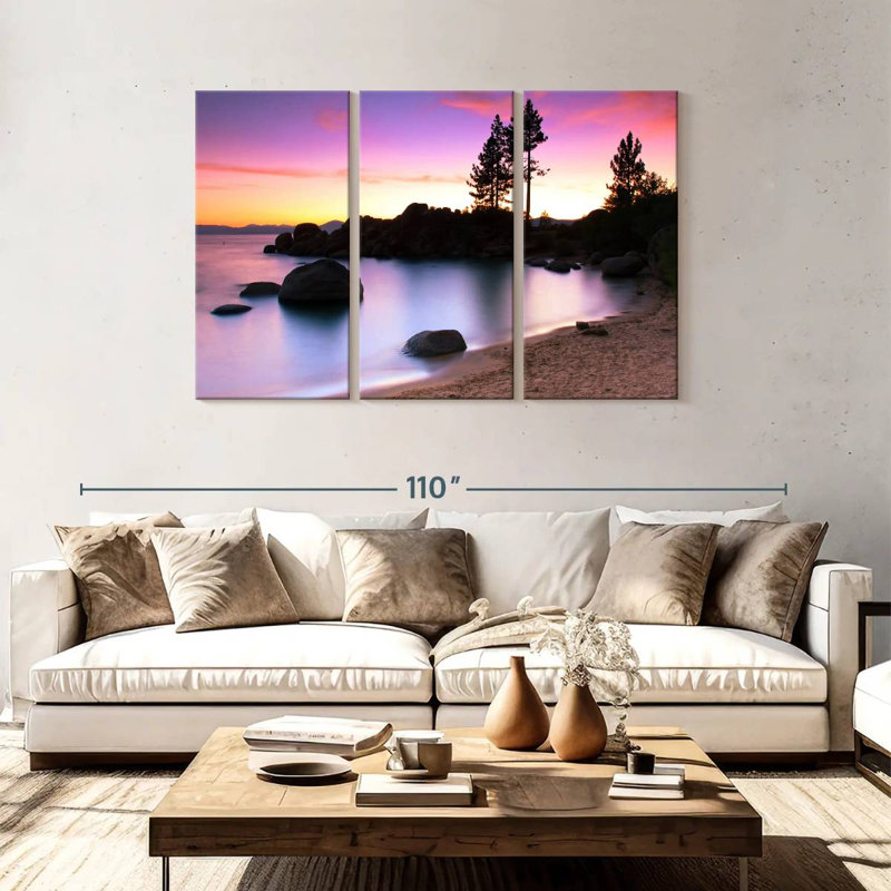 Alvord Lake Tahoe Bay, H 48 po x l 74 po