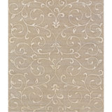 Himalayan Art Floral Area Rug in Beige
