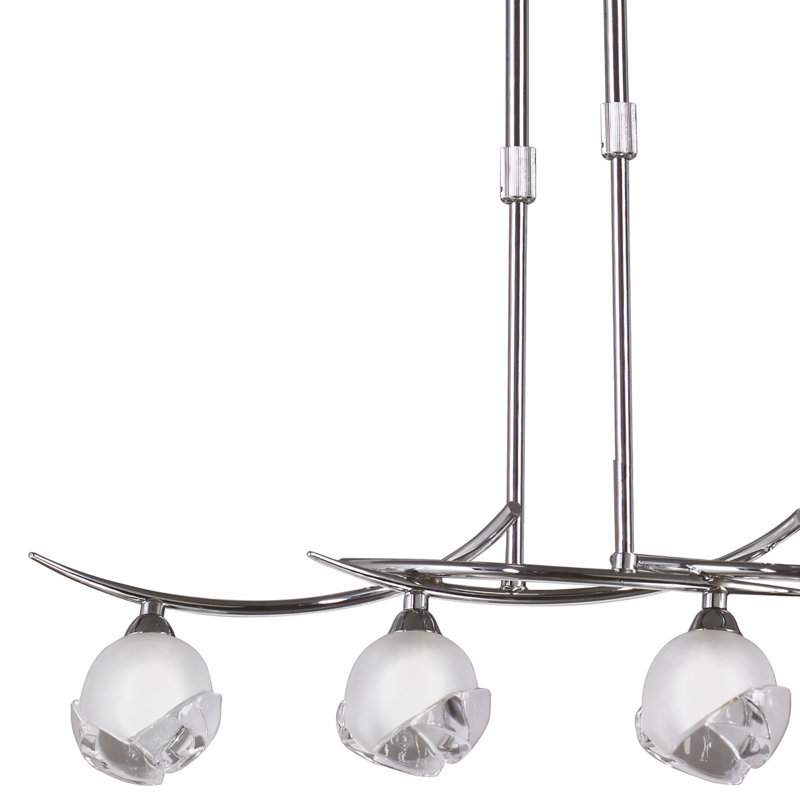 Cannava 4 - Light Kitchen Island Pendant, Black Chrome
