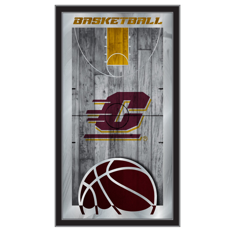 « basket mirror », impression encadrée NCAA, Central Michigan