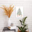 Modern Christmas Tree Presents Minimalist Modern Abstract Christmas Tree Winter Landscape Wall Art Print 1 Piece Wrapped Canvas Wall Art-1497196508