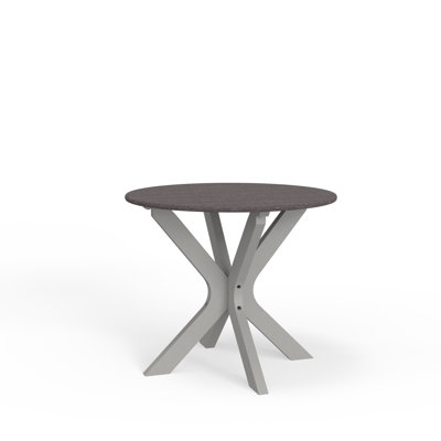Table d'appoint en plastique polymère rustique Hoffstetter