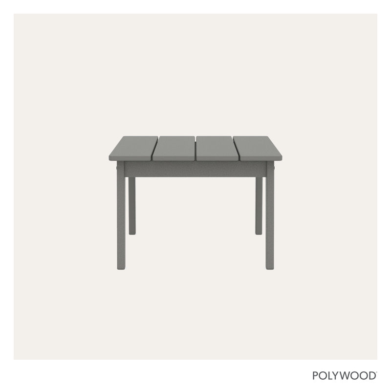 POLYWOOD x Sol 72 Coffee Table, Slate Gray
