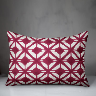 Aztec Diamond Geometric Throw Pillow