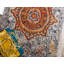 Tapis à motif oriental noir / rouge / orange Mulloy-1982435384