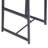 Bar Stool Set Of 3 Counter Height Barstools With Back Armless Dining Chairs For Kitchen Island (Black & Walnut Brown)-1051284541
