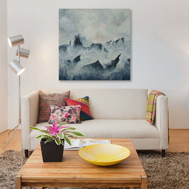 « cour triptyque panel i », impression sur toile, H 18 po x l 18 po x P 1,5 po, Pas de tapis, Toile tendue