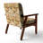 Cactus Desert Dreams Boho Pattern III - Upholstered Cottage Accent Arm Chair-862548219