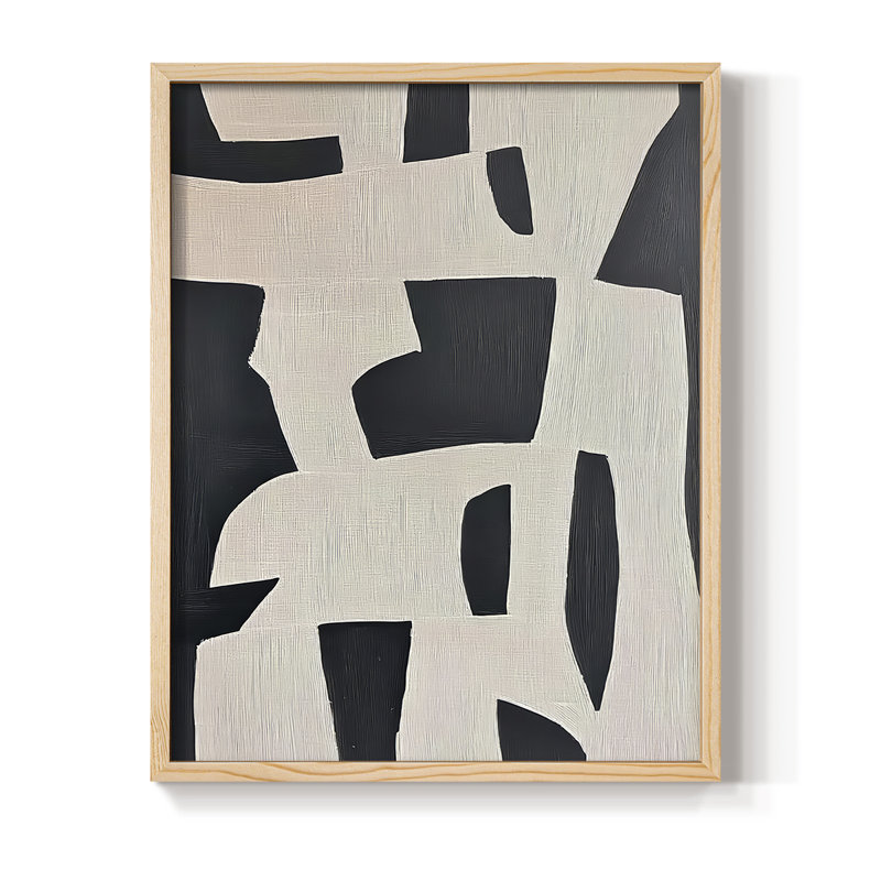 ABSTRACT Series, impression encadrée en bois massif, H 30 po x l 24 po