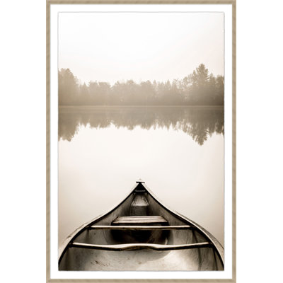 Lake Canoe Framed Photographic Print