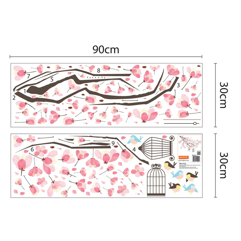 Plants & Flowers 100 - Piece Wall Sticker / Decal