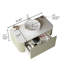 Meuble-lavabo de salle de bain avec lavabo, armoire de rangement murale à bords courbés et rayés avec tiroir-748945780-748945781