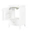 Meuble-lavabo blanc de 20 po avec lavabo, porte à fermeture douce, support de rangement, tiroir, tableau de haute qualité, finition peinte, forme rectangulaire, montage autoportant, installation de lavabo simple de 20 po en blanc