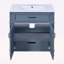 Meuble-lavabo de style rétro avec lavabo en céramique pour un rangement élégant