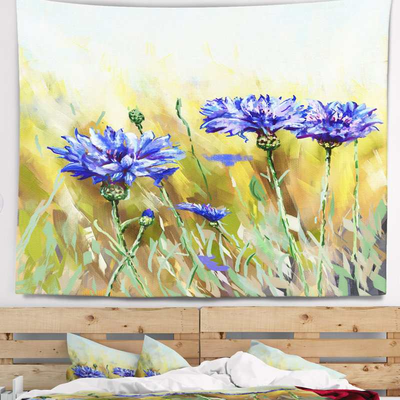 Bleuets en pleine floraison Floral, H 32 po x l 39 po