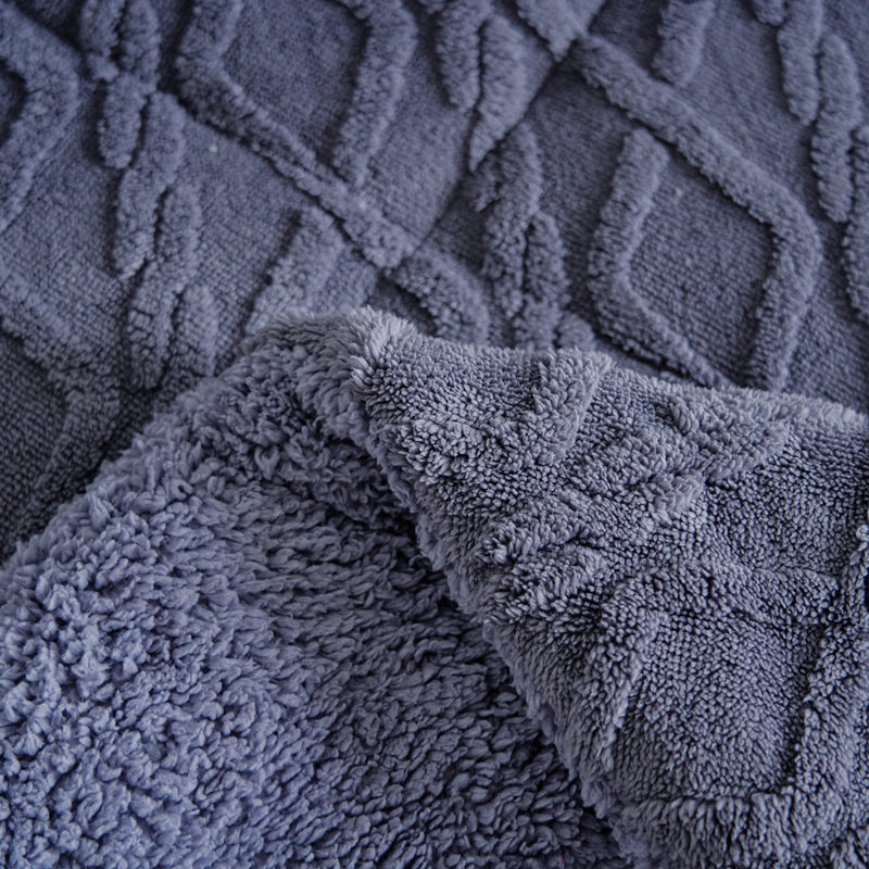 Jeté en tricot Rodier, Grand, gris