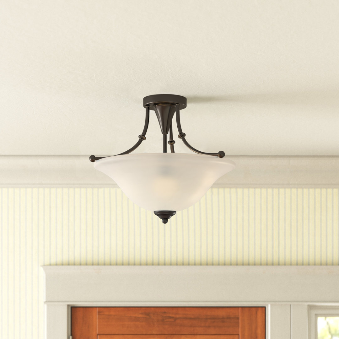 Baronne 3 - Light 18" Semi Flush Mount Lark Manor™ Fixture