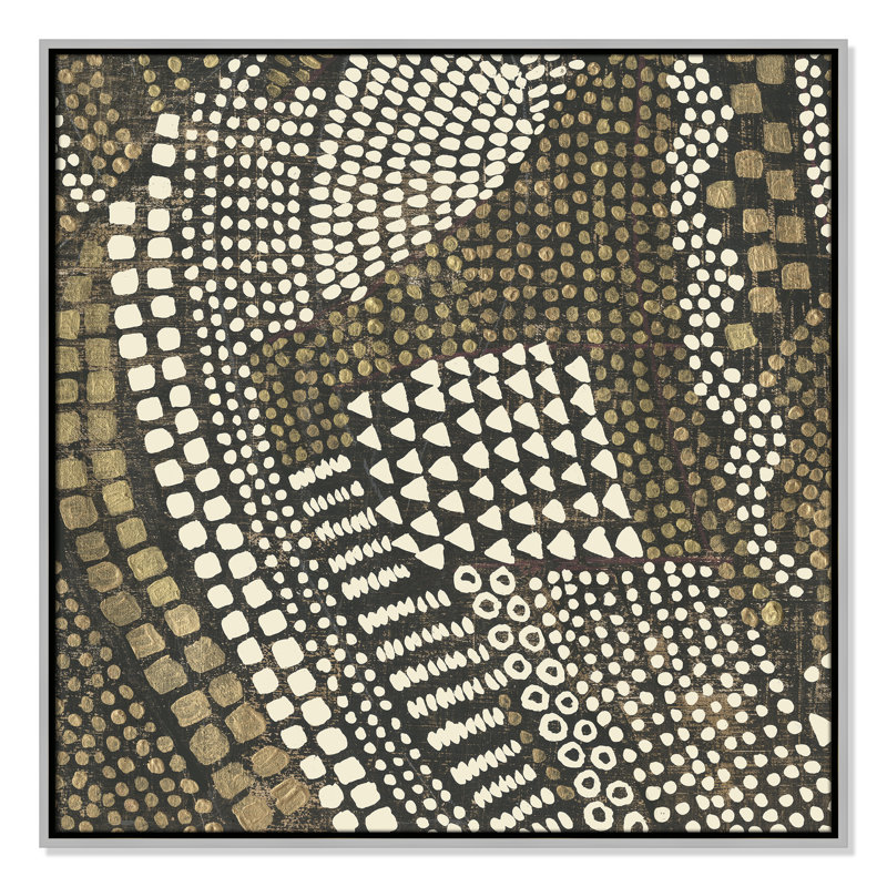 Reaching Gold III, Silver Framed, 31.5" H x 31.5" W x 2" D