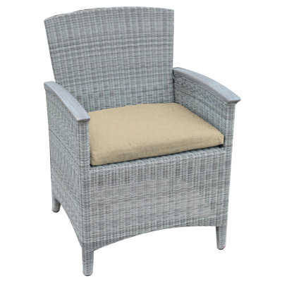 Bella Wicker Outdoor Dining Armchair