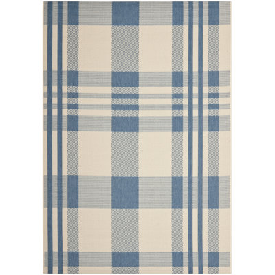 Debriana Performance Plaid Indoor/Outdoor Area Rug