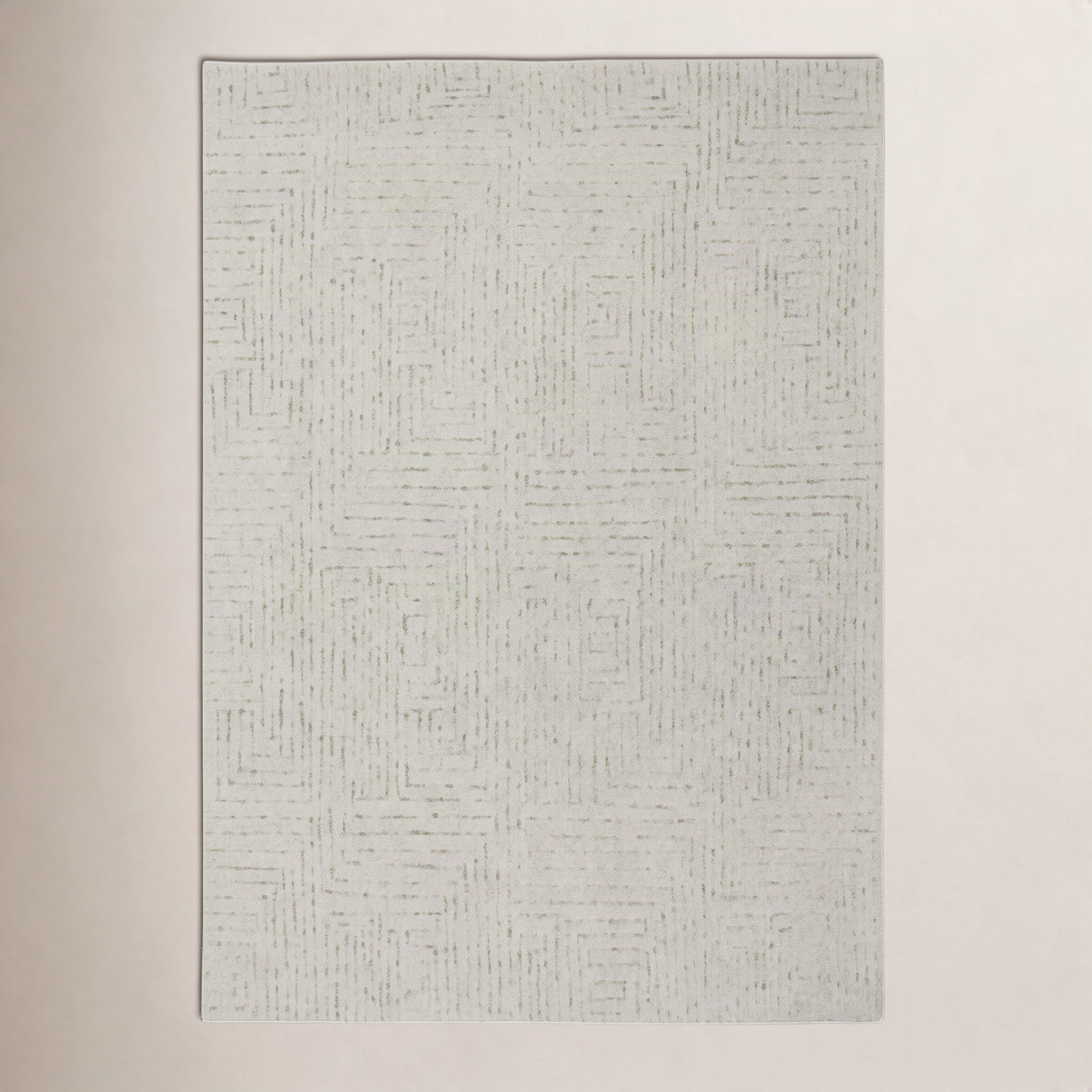 Kalise Hand-Tufted Geometric Wool Rug, Green, Rectangle 8'9" x 11'9"