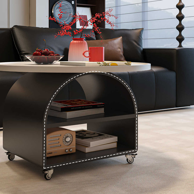 1 table basse simple, H 18,5 po x L 31,49 po x l 31,49 po, Blanc