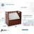 Adiroffice 50-Compartment Mobile Wood Roll File Storage Organizer-87103939