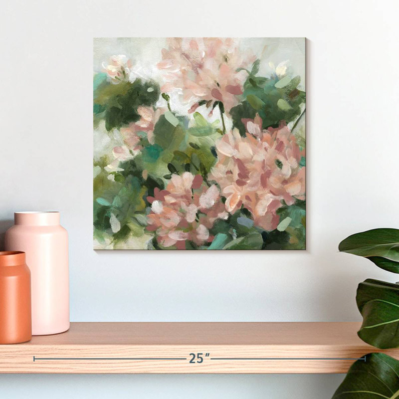 Geranium Garden, 16" H x 16" W