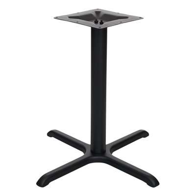 Stamped Steel 30x30" Cross Table Base, Dining Height